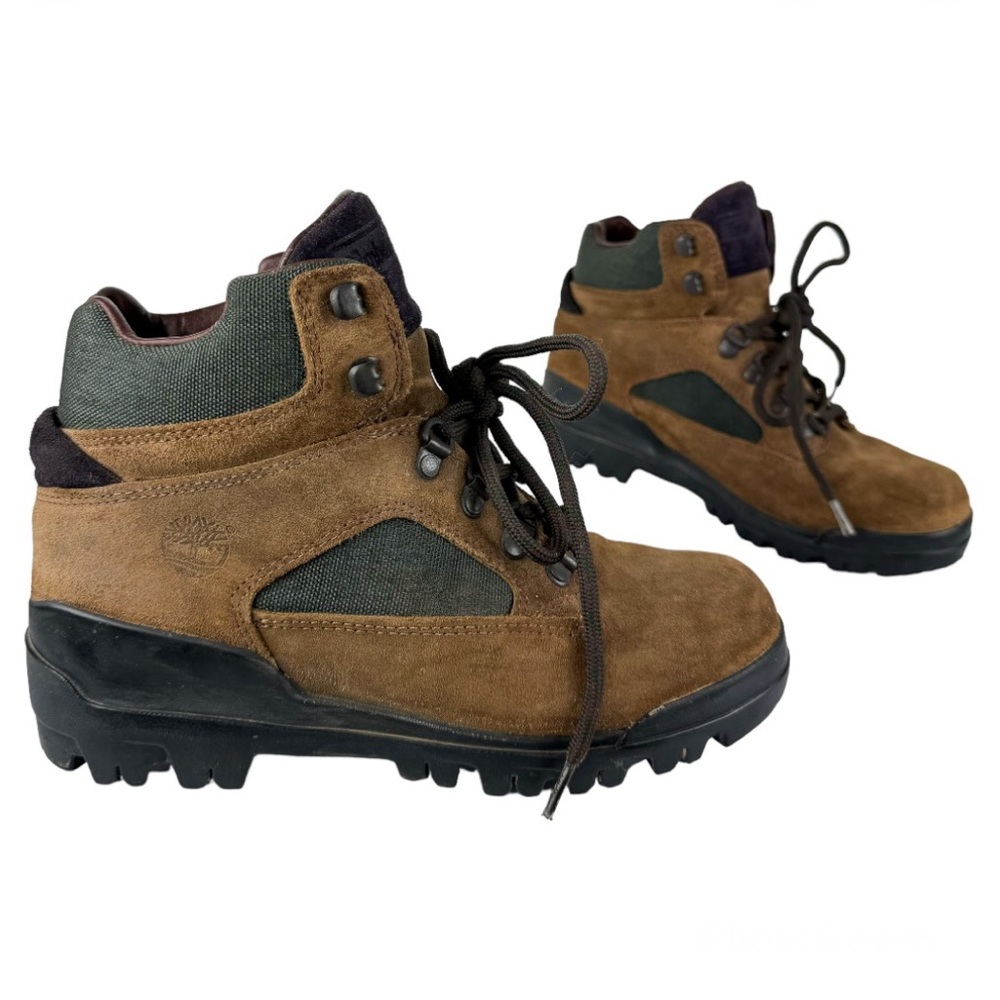 Vtg 90s Timberland Chunky Gorpcore Outdoor Boots Sz 38 Lace Up Goretex